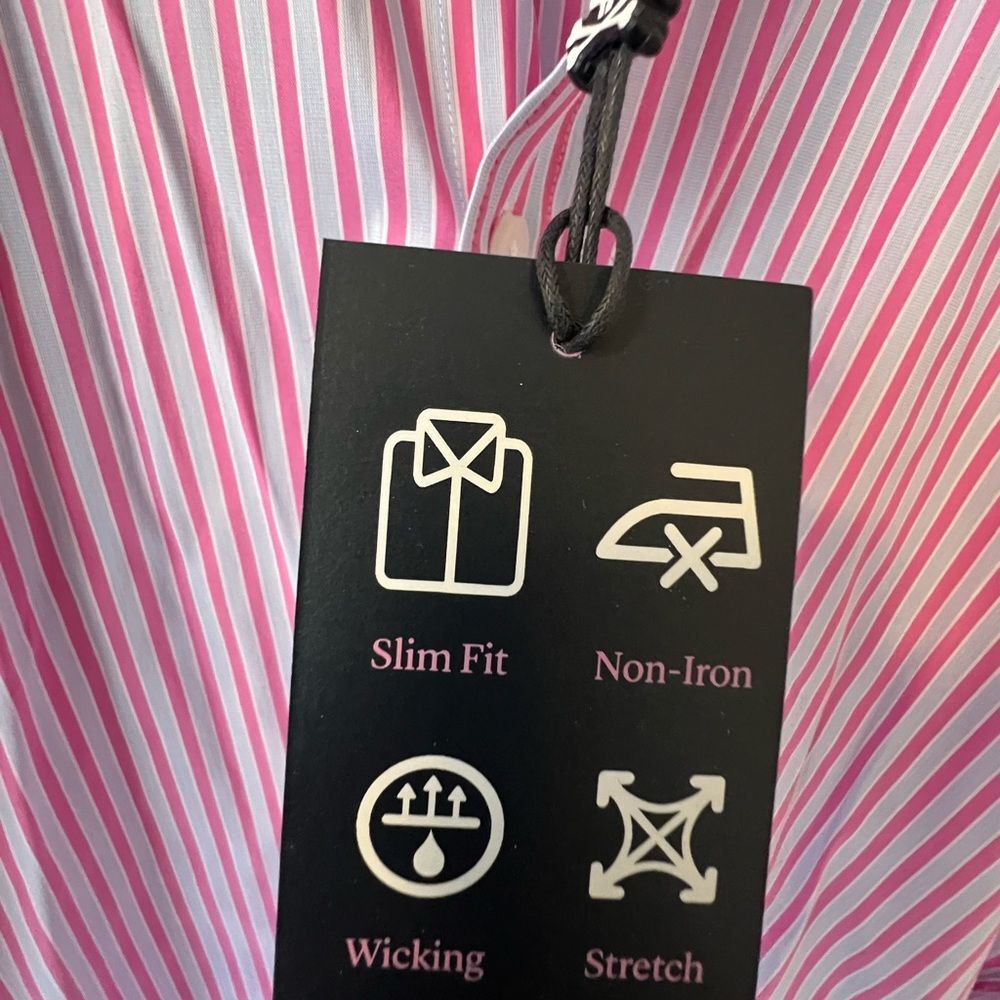 Psycho Bunny Men’s Striped Dress Shirt - Picture 4 of 8